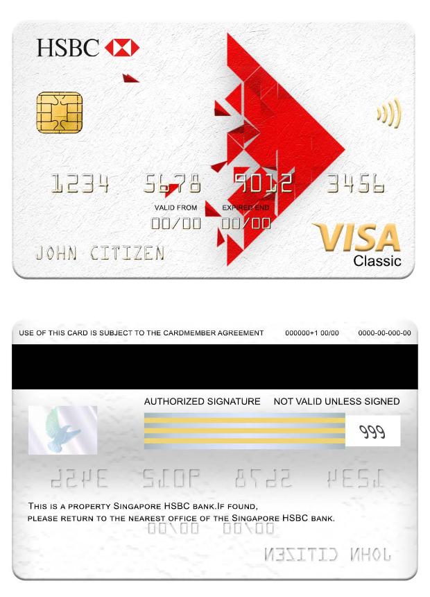 Singapore HSBC Bank visa classic card